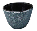 Pack Of 4 Royal Blue Cast Iron Tetsubin Textured Surface Tea Cups 3oz