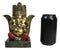 Hindu Elephant God Ganesha Seated On Hamsa Palm Hand of God Throne Figurine