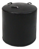 Set of 2 Gothic Vampire Blood Black Unscented Pillar Candles that Bleed Red 3" H