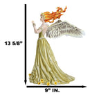 Nene Thomas Fire Element Spirit Of Flame Angel Fairy In Sunflower Gown Figurine