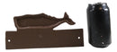 Cast Iron Nautical Ocean Sperm Whale Welcome Sign Decorative Wall Door Plaque