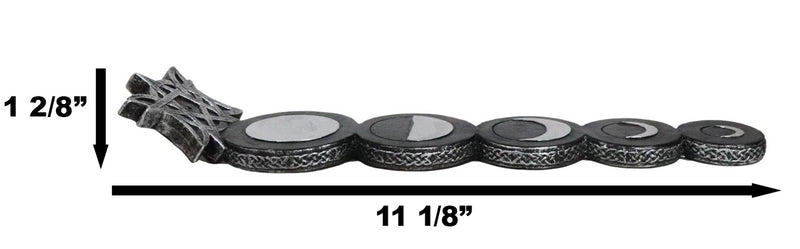 Wicca Mystic Triple Moon Phases Sacred Goddesses Incense Stick Holder Burner