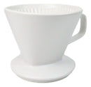 White Porcelain Artisan Coffee Maker Pour Over Dripper Filter Cup Top Part