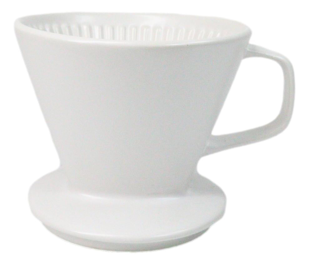 White Porcelain Artisan Coffee Maker Pour Over Dripper Filter Cup Top Part