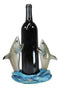 Ocean Marine Byron Bay Twin Great White Sharks Rising Above Water Wine Holder