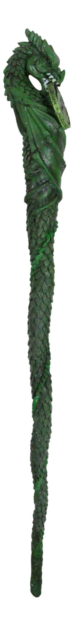 Green Earth Gaia Soul Drake Elemental Dragon Fantasy Cosplay Magic Wand 14" L
