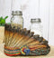 Southwest Native Indian Chief Headdress Roach Salt And Pepper Shakers And Holder