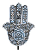Hand of God Hamsa Palm With Magen David Star Eye of Providence Figurine Plaque