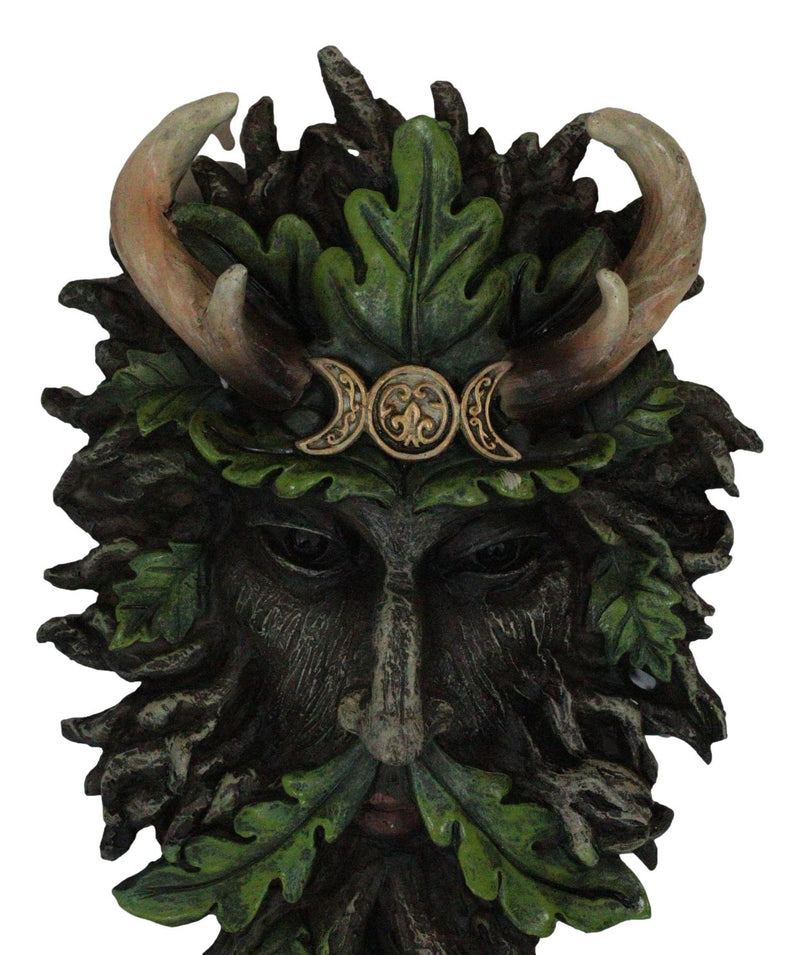 Antler King Crown Celtic Greenman Wicca Triple Moon Tree Ent Wall Decor Plaque