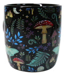 Wicca Magic Dark Forest Mushrooms And Wild Herbs Porcelain Coffee Mug Cup 12oz