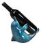 Nautical Ocean Marine Flipping Blue Dolphin Fish Wine Bottle Holder Beach Accent