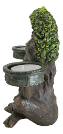 Forest God Greenman Tree Ent Backflow Incense Burner And Candleholders Figurine