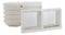 Pack Of 6 Yukino Hana Snowflakes Melamine 2 Partition Condiments Sauce Dishes
