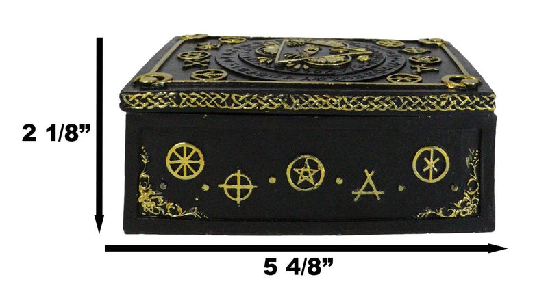 Astrology Psychic Eye Of Providence Sacred Symbols Wicca Tarot Cards Trinket Box