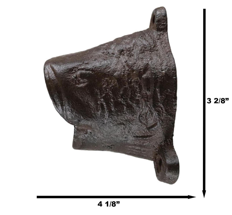 Cast Iron Rustic Bronze Nautical Marine Angler Fish Wall Beer Bottle Cap Opener