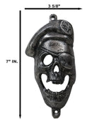 Silver Bone Chilling Pirate Buccaneer Skull Skeleton Wall Beer Bottle Cap Opener