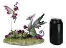 Whimsical Amy Brown Always Share Your Grapes Dragon Fairy with Pixie Figurine