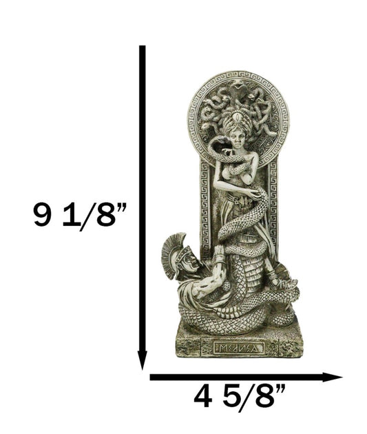 Greek Goddess Medusa With Hair Of Snakes And Serpent Tail By Altar Figurine - Ebros Gift