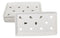 Pack Of 6 Ceramic White Neta Zara Sushi Case Plates With Drip Holes 9" By 5"