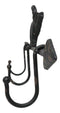 Cast Iron Rustic Farmhouse When Pigs Fly Angel Pig With Arrow 3-Peg Wall Hooks