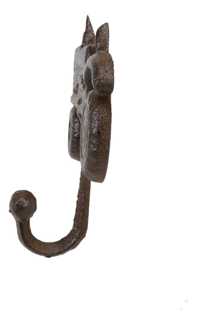 Pack of 2 Rustic Western Farm Tractor Cast Iron Metal Wall Hook Sculptures