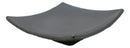 Pack Of 5 Black Tetsu Kesho Collection Square Appetizer Dessert Salad Plates