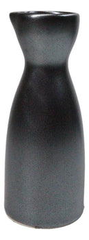 Pack Of 6 Porcelain Iron Black Tetsu Kesho Japanese Wine Sake Tokkuri Flasks