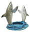Ocean Marine Byron Bay Twin Great White Sharks Rising Above Water Wine Holder