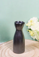 Pack Of 6 Porcelain Iron Black Tetsu Kesho Japanese Wine Sake Tokkuri Flasks