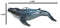 Set Of 6 Nautical Blue Humpback Whales Ocean Marine Wall Decor Tree Ornaments