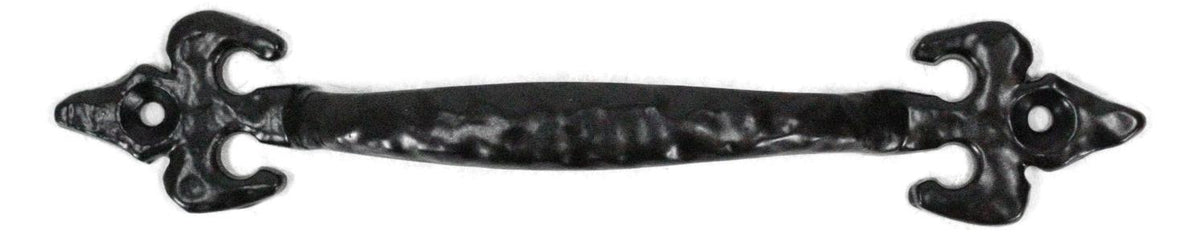 Cast Iron Rustic Black Fleur De Lis Drawer Cabinet Door Pulls Hardware 4 Pack