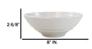 Set Of 6 Modern Yukino Hana Melamine Soup Pasta Salad Cereal Bowls 32oz 8"D