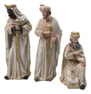 Christmas Nativity Mary Joseph Jesus Wise Men Angel 11 Pc Figurines Off White 8"