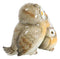 Forest Whimsical Mother Father Owls And Baby Owlet Family Trio Figurine