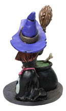 Day Of The Dead Bewitching Kitchen Skeleton Witch Raven Potion Cauldron Figurine