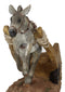 Moonshine Donkey Mule Lifted In The Air By A Wheel Cart Wine Bottle Holder