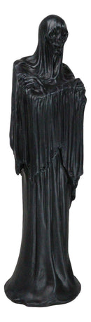 The Boogeyman Black Death Grim Reaper Wearing Long Cloak Robe Garment Figurine