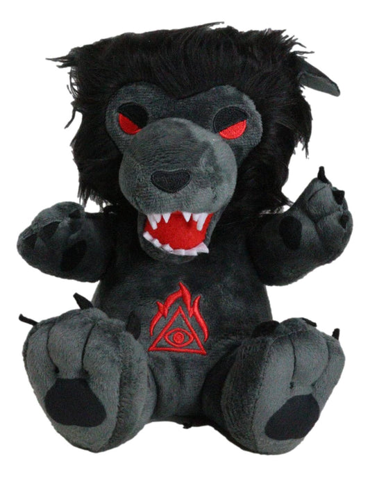 Mythical Dark Fantasy Underworld Werewolf Wolf Man Lycan Soft Plush Toy Doll - Ebros Gift