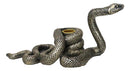 Witchcraft Sorcery Dark Magic Coiled Serpent Snake Taper Candleholder Figurine