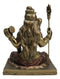 Hindu God Lord Shiva With Trishula Trident Drum Cobra In Meditation Figurine
