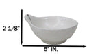 Pack Of 5 Yukino Hana Ceramic Ponzu Sauce Soup Shallow Bowls With Handle 5oz