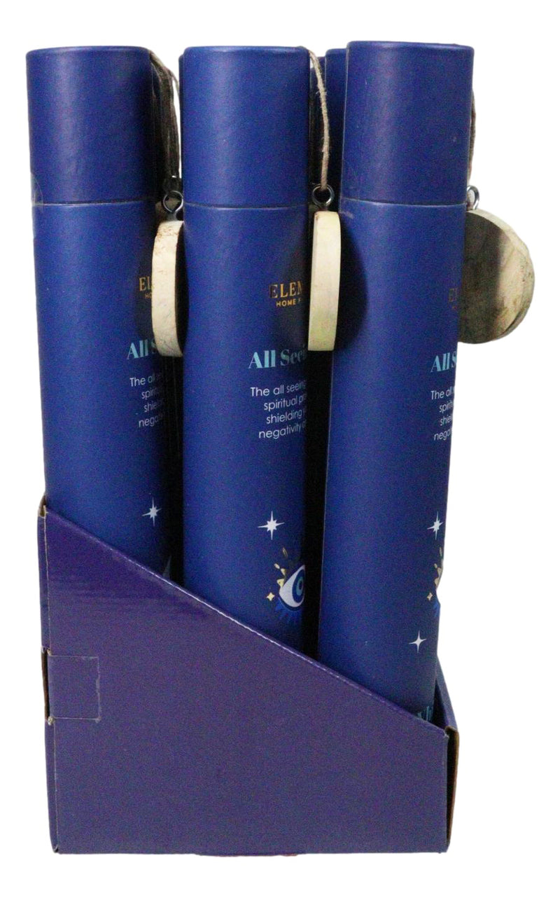 Wicca Mystic All Seeing Eye White Sage Incense Sticks With Wooden Base Gift Set