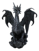Draconis Watcher Guardian Stone Gargoyle Dragon On Rock Decorative Figurine 8"H
