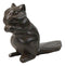 Rustic Cast Iron Standing Chipmunk Squirrel with Long Tail Door Stopper Wedge