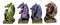 Set of 4 Fantasy Metallic Colorful Miniature Alchemy Battle Dragons Figurines