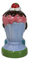 Dessert Ice Cream Fudge Sundae With Cherries Ceramic Salt and Pepper Shaker Set