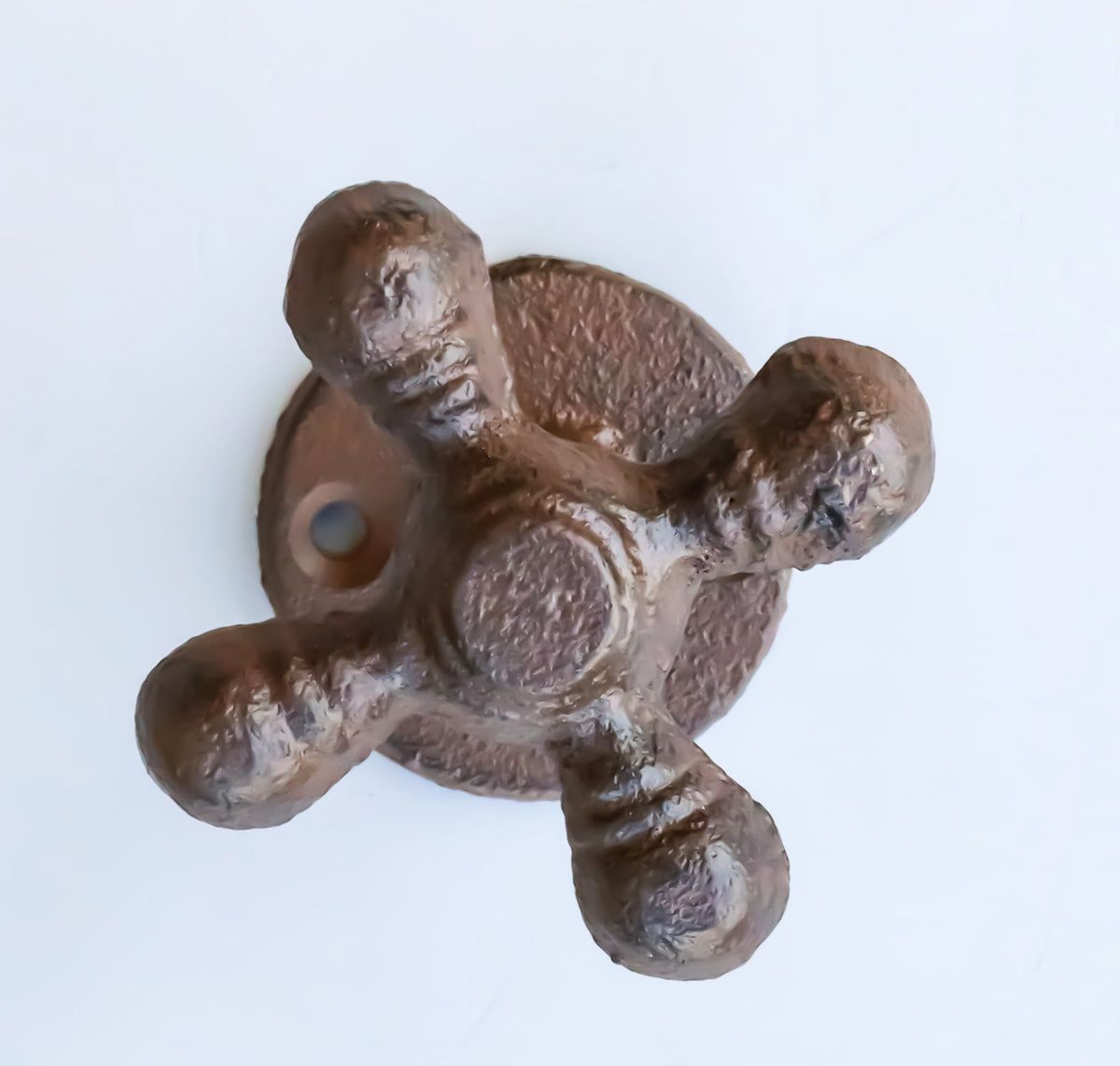Pack Of 2 Cast Iron Vintage Rustic Farmhouse Cross Handle Sink Faucet Wall Hooks