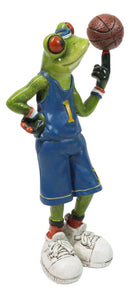Street Baller Green Frog Basketball Whizz Spinning Ball On Fingertip Figurine