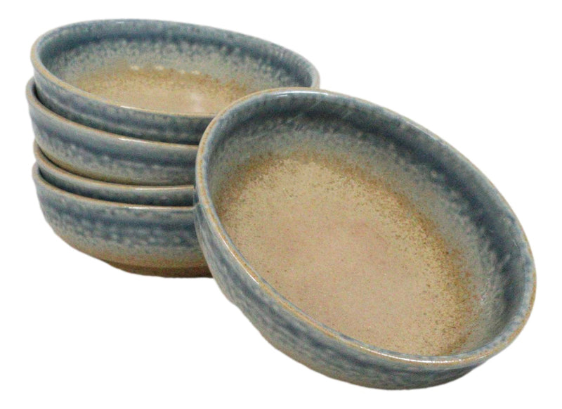 Pack Of 5 Blue River Ao Nagashi Collection Shallow Bowl Or Deep Plates 10oz