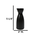 Pack Of 6 Porcelain Kokuyo Black Japanese Wine Sake Tokkuri Carafe Flasks